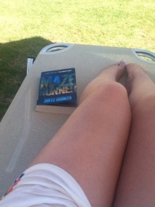 these are my untanned legs aha & my nice easy holiday read, before the film comes out!