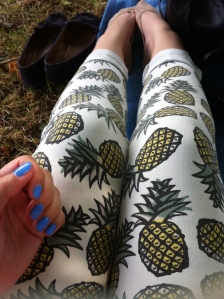 Topshop Pineapple Print Joni Jeans - Now Sold Out (£38) - please ignore the pop socks, tehe!