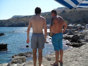 my brother & father and the beautiful sea - in which i found two Sebastians!